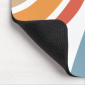 Kleurrijk retro stijl regenboog ontwerp muismat (Hoek)