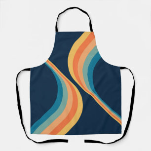 Kleurrijk retro stijl vleugels ontwerp schort