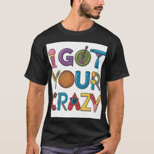 Kleurrijk retro typografisch ontwerp met speels t-shirt