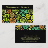 Kleurrijk Retro Visitekaartje (Voorkant / Achterkant)