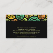 Kleurrijk Retro Visitekaartje (Achterkant)