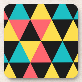 Kleurrijk, retroflectief, prachtig geometrisch pat bier onderzetter