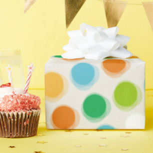 Kleurrijk retroflector Fuzzy Polka pakt papier op