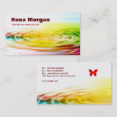 kleurrijk rimpel visitekaartje (Voorkant / Achterkant)