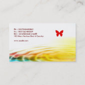 kleurrijk rimpel visitekaartje (Achterkant)