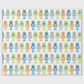Kleurrijk robots, verpakt papier (Vlak)