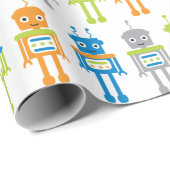 Kleurrijk robots, verpakt papier (Rol Hoek)