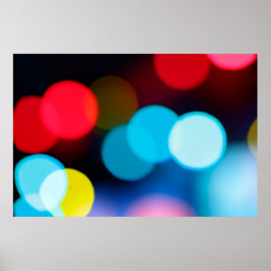 kleurrijk (rode hemelartische en gele kleur), wazi poster