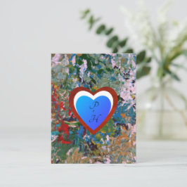 Kleurrijk Romantisch Hart Feestdagenkaart