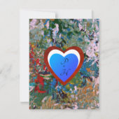 Kleurrijk Romantisch Hart Feestdagenkaart (Voorkant)