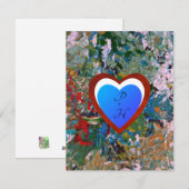 Kleurrijk Romantisch Hart Feestdagenkaart (Voorkant / Achterkant)