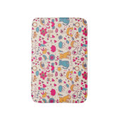 Kleurrijk romantisch patroon badmat (Voorkant Verticaal)