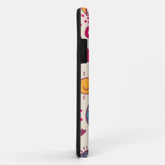 Kleurrijk romantisch patroon Case-Mate iPhone case (Achterkant/rechts)