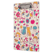 Kleurrijk romantisch patroon klembord (Links)