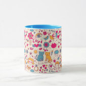 Kleurrijk romantisch patroon mok (Midden)