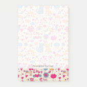 Kleurrijk romantisch patroon post-it® notes (Voorkant)