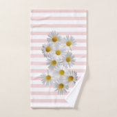 Kleurrijk, Romantisch, Stripes, Flowers Bad Handdoek (Handdoek)