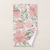 Kleurrijk, Romantische Waterverf Floral Pattern Bad Handdoek (Handdoek)