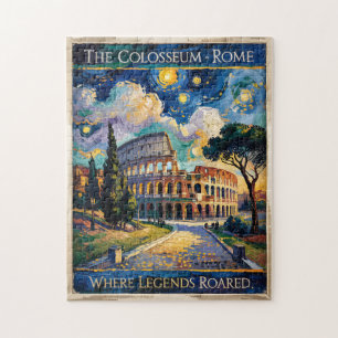 Kleurrijk Rome Italië Colosseum Sterrennacht Vinta Legpuzzel