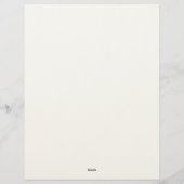 Kleurrijk rommelig briefpapier briefhoofd (Achterkant)