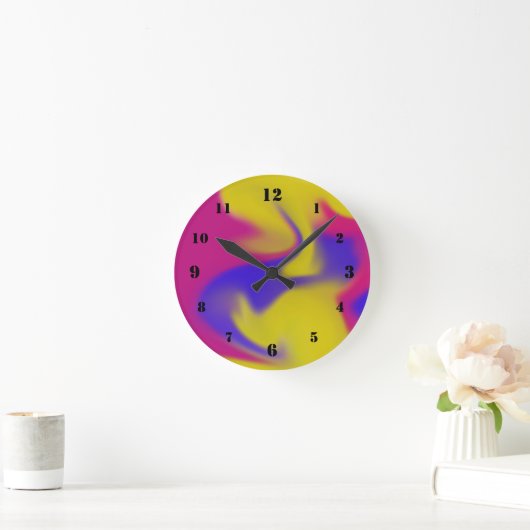 kleurrijk ronde klok (Huis)