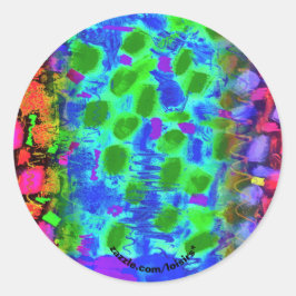 kleurrijk ronde sticker