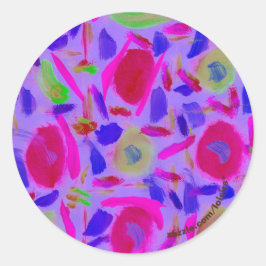 kleurrijk ronde sticker