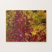 Kleurrijk rood en geel legpuzzel (Horizontaal)