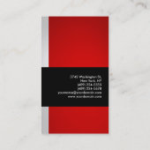 Kleurrijk Rood Grijs Zwart Creatief Visitekaartje (Achterkant)