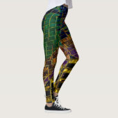 Kleurrijk Rood Hart Mozaïek Leggings (Rechts)