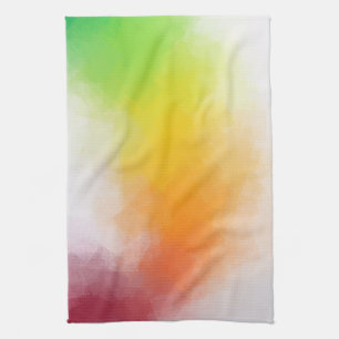 Kleurrijk Rood Paars Blauw Groen Geel Sjabloon Theedoek