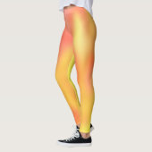 Kleurrijk rood Sinaasappel vlammenverloop Leggings (Links)
