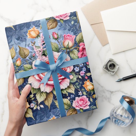 Kleurrijk Roos Fantasy Cadeaupapier (Geschenken)