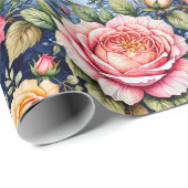 Kleurrijk Roos Fantasy Cadeaupapier (Rol Hoek)