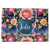 Kleurrijk Roos Fantasy Groot Cadeauzakje (Achterkant)