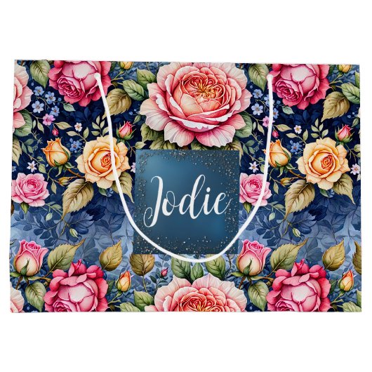 Kleurrijk Roos Fantasy Groot Cadeauzakje (Achterkant)