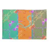 Kleurrijk Roos hoort bij haar naam Kussensloop (Achterkant)