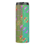 Kleurrijk Roos hoort bij haar naam Thermosbeker (Achterkant)