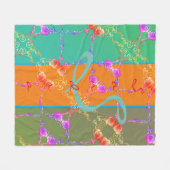 Kleurrijk Roos hoort bij haar naam vlooienbak Fleece Deken (Voorkant (Horizontaal))