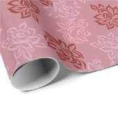  Kleurrijk Roos Naadloos Patroon Cadeaupapier (Rol Hoek)