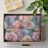 Kleurrijk Roos Patroon Bloemfloreel Tissuepapier (Geschenk)