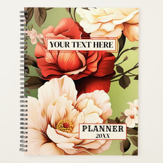 Kleurrijk  Roos Planner (Voorkant)