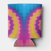 Kleurrijk roovy retro dye patroon blikjeskoeler (Voorkant)