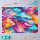 Kleurrijk Rotskristal Kunst Tissuepapier (Craft)