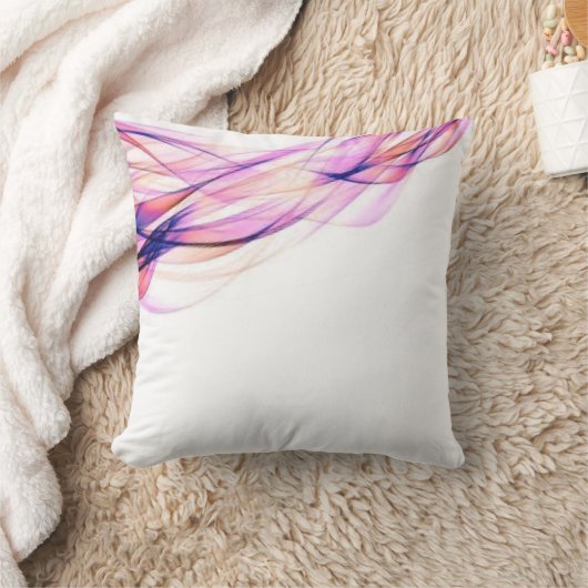 Kleurrijk roze abstract werpkussen kussen (Deken)