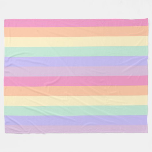 Kleurrijk Roze Blauw Groen Paarse Geel Sinaasappel Fleece Deken (Voorkant (Horizontaal))