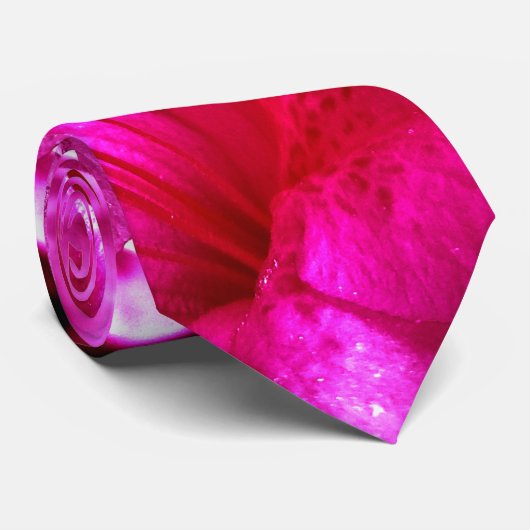 Kleurrijk roze bloemig azalea Stropdas (Opgerold)