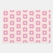 Kleurrijk Roze Bloempatroon  Inpakpapier Vel (Voorkant 2)