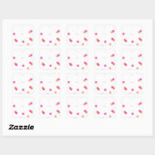 Kleurrijk Roze Confetti | Cadeau Vierkante Sticker (Vel)