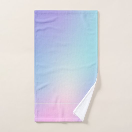 Kleurrijk, roze en blauw bad handdoek (Handdoek)